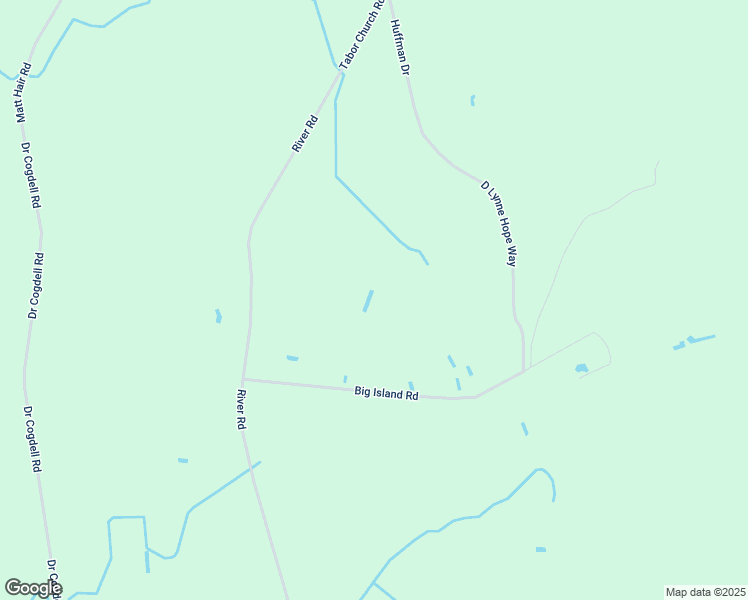 map of restaurants, bars, coffee shops, grocery stores, and more near 269 Big Island Road in White Oak