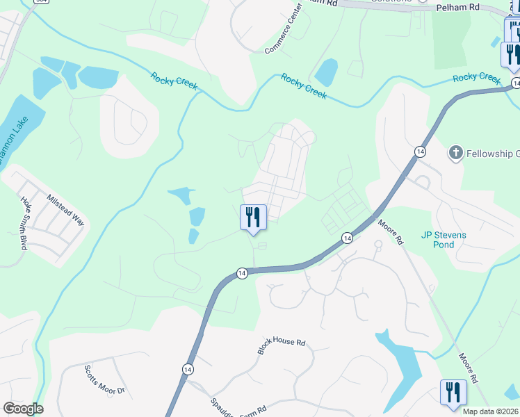 map of restaurants, bars, coffee shops, grocery stores, and more near 402 Renneson Drive in Greenville