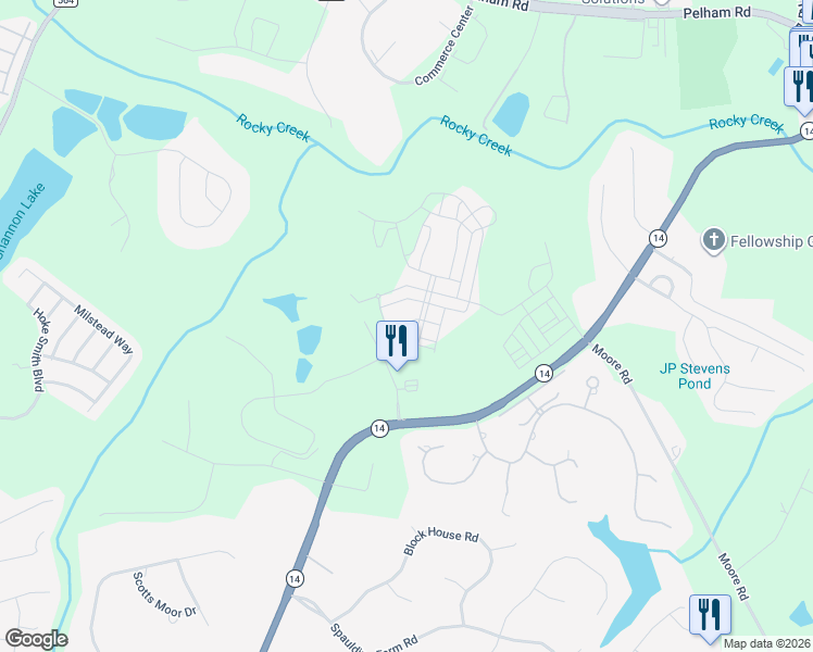 map of restaurants, bars, coffee shops, grocery stores, and more near 402 Renneson Drive in Greenville
