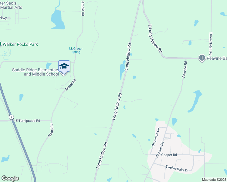 map of restaurants, bars, coffee shops, grocery stores, and more near 788 Long Hollow Road in Rock Spring