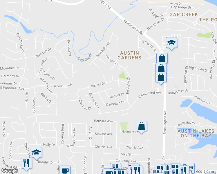 map of restaurants, bars, coffee shops, grocery stores, and more near 843 Silverpeak Road in Sherwood