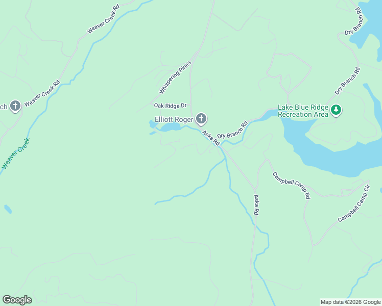 map of restaurants, bars, coffee shops, grocery stores, and more near 203 Deerfield Lane in Blue Ridge