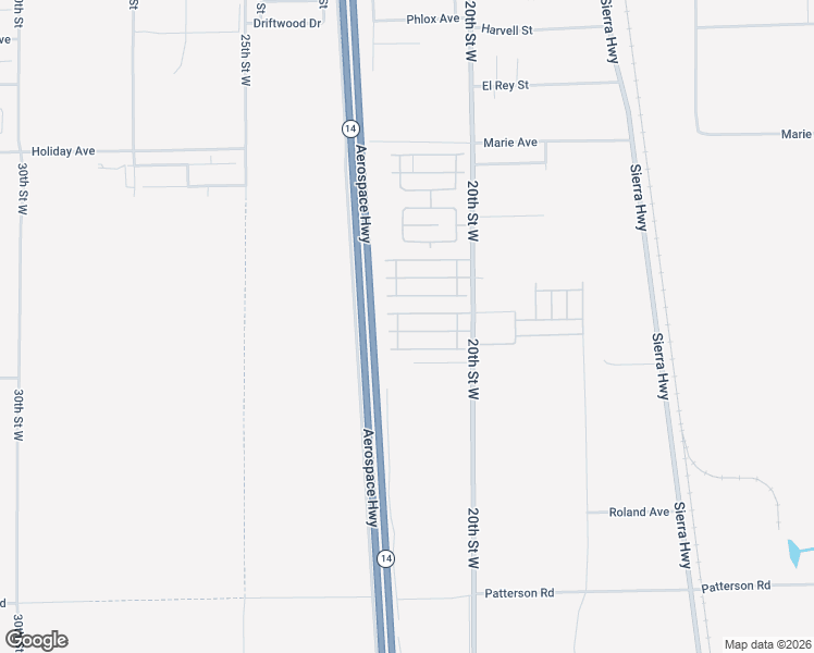 map of restaurants, bars, coffee shops, grocery stores, and more near 2107 Colleen Drive in Rosamond