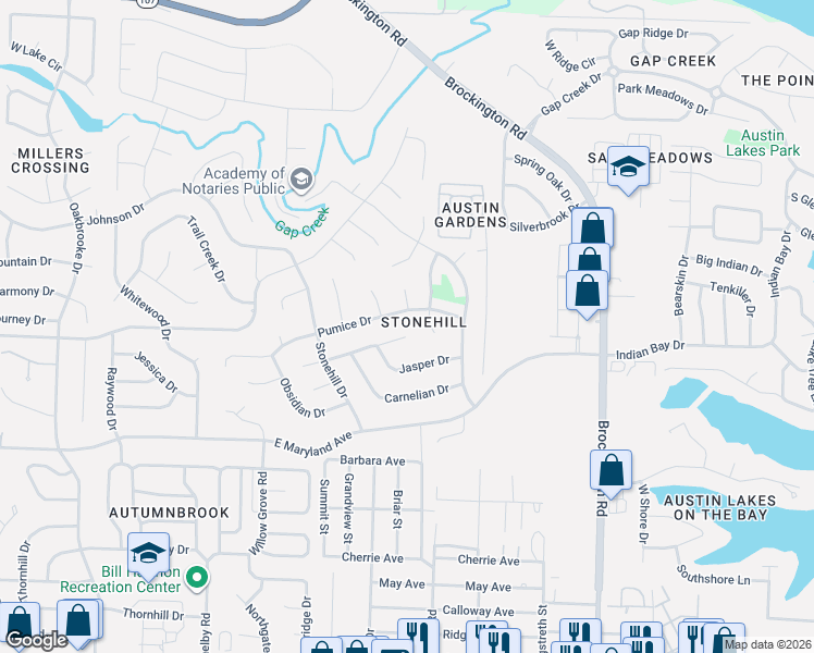 map of restaurants, bars, coffee shops, grocery stores, and more near 843 Silverpeak Road in Sherwood