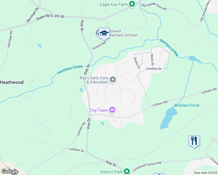 map of restaurants, bars, coffee shops, grocery stores, and more near 200 Rochester Road in Easley