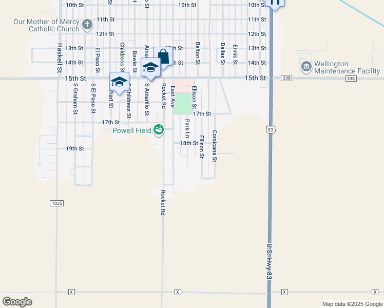 map of restaurants, bars, coffee shops, grocery stores, and more near in Wellington
