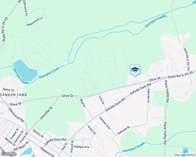 map of restaurants, bars, coffee shops, grocery stores, and more near 226 Lula Drive in Easley