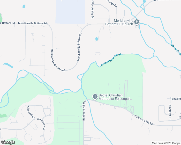 map of restaurants, bars, coffee shops, grocery stores, and more near 481 Meridianville Bottom Road in Meridianville