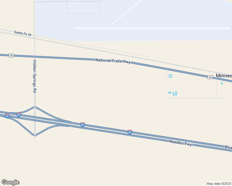 map of restaurants, bars, coffee shops, grocery stores, and more near Hidden Springs Road in Daggett