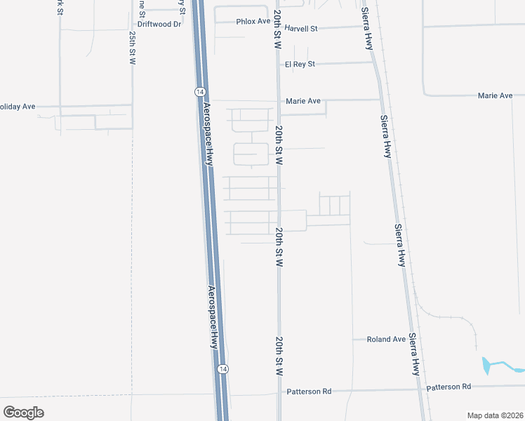 map of restaurants, bars, coffee shops, grocery stores, and more near 2005 Markey Way in Rosamond