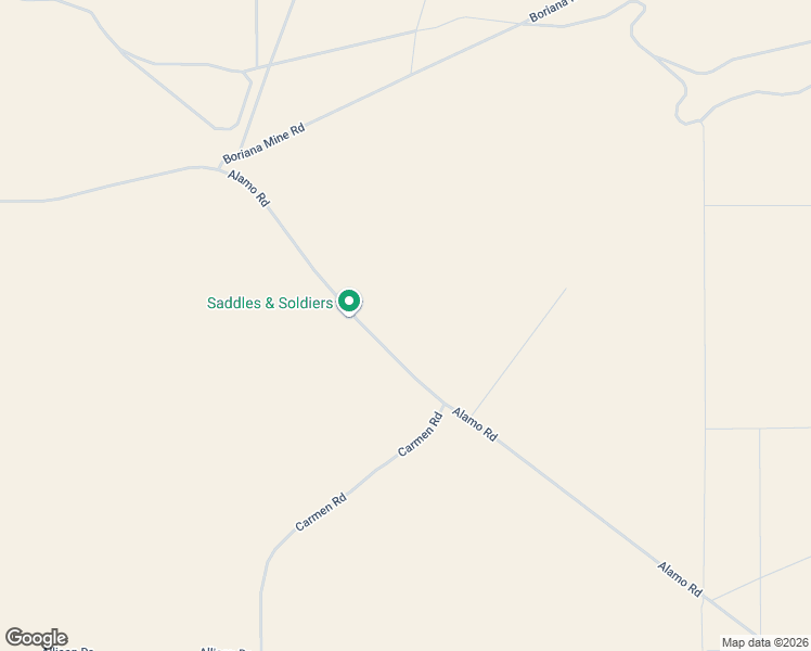 map of restaurants, bars, coffee shops, grocery stores, and more near Alamo Road in Yucca