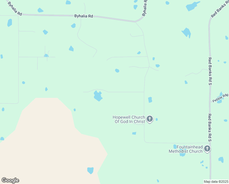map of restaurants, bars, coffee shops, grocery stores, and more near Hidden Acres Dr in DeSoto County