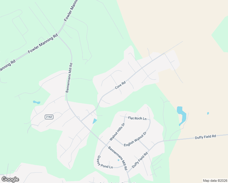 map of restaurants, bars, coffee shops, grocery stores, and more near 174 Core Road in Richlands