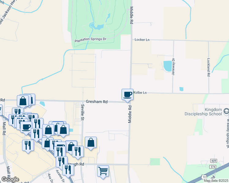 map of restaurants, bars, coffee shops, grocery stores, and more near 1125 County Road 61 in Florence