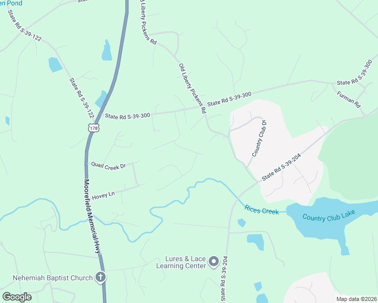 map of restaurants, bars, coffee shops, grocery stores, and more near 107 Walters Way in Pickens