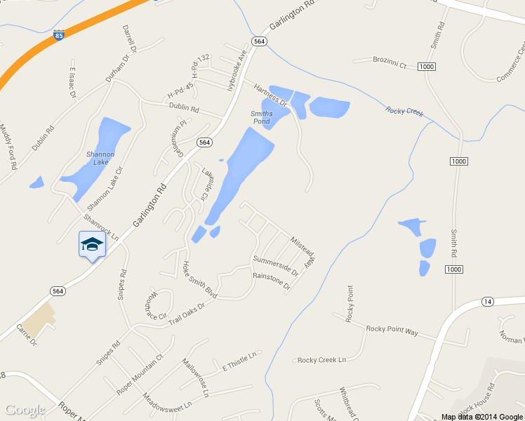 map of restaurants, bars, coffee shops, grocery stores, and more near 103 Milstead Way in Greenville