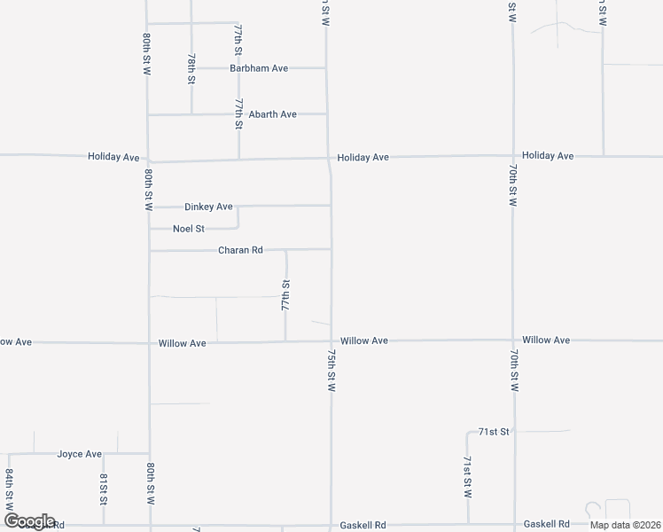 map of restaurants, bars, coffee shops, grocery stores, and more near 75th Street West in Rosamond