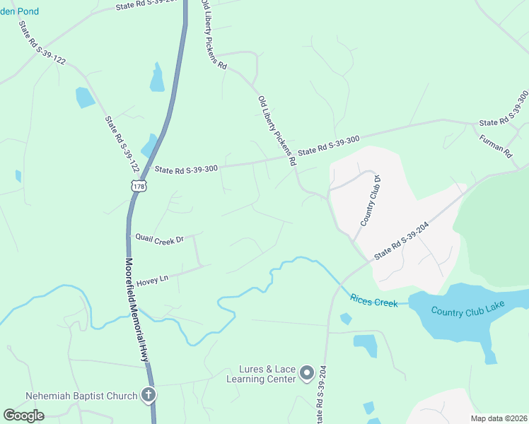 map of restaurants, bars, coffee shops, grocery stores, and more near 107 Walters Way in Pickens