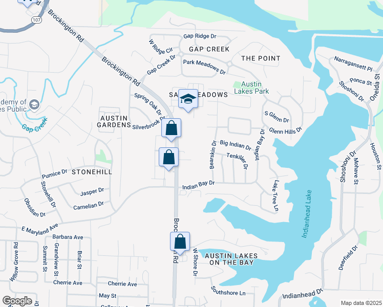 map of restaurants, bars, coffee shops, grocery stores, and more near 9880 Brockington Road in Sherwood
