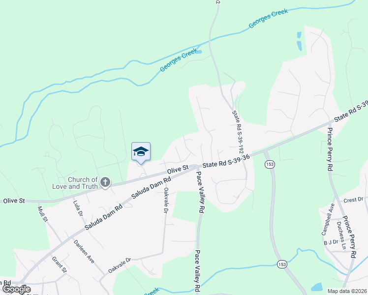 map of restaurants, bars, coffee shops, grocery stores, and more near 311 Morning Creek Drive in Easley