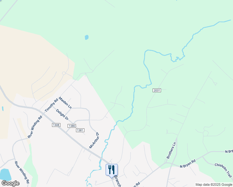 map of restaurants, bars, coffee shops, grocery stores, and more near 135 Batchelors Trail in Jacksonville