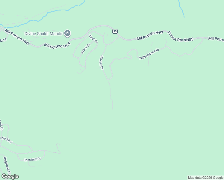 map of restaurants, bars, coffee shops, grocery stores, and more near 2116 Glacier Drive in Frazier Park