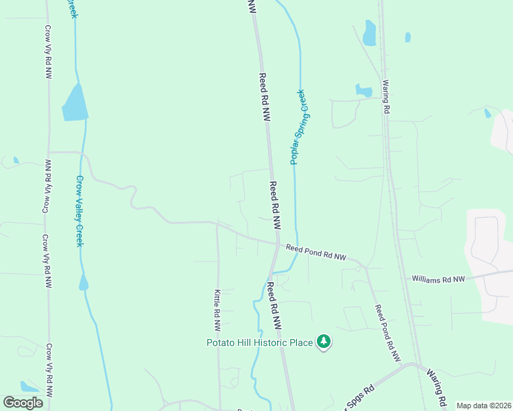 map of restaurants, bars, coffee shops, grocery stores, and more near 174 Corson Way in Dalton