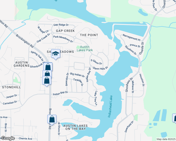 map of restaurants, bars, coffee shops, grocery stores, and more near 807 Indian Bay Drive in Sherwood