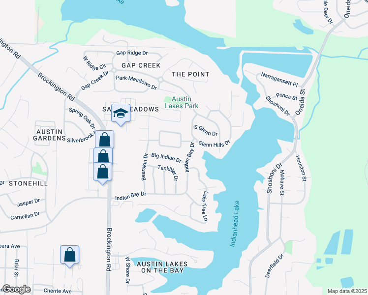 map of restaurants, bars, coffee shops, grocery stores, and more near 807 Indian Bay Drive in Sherwood