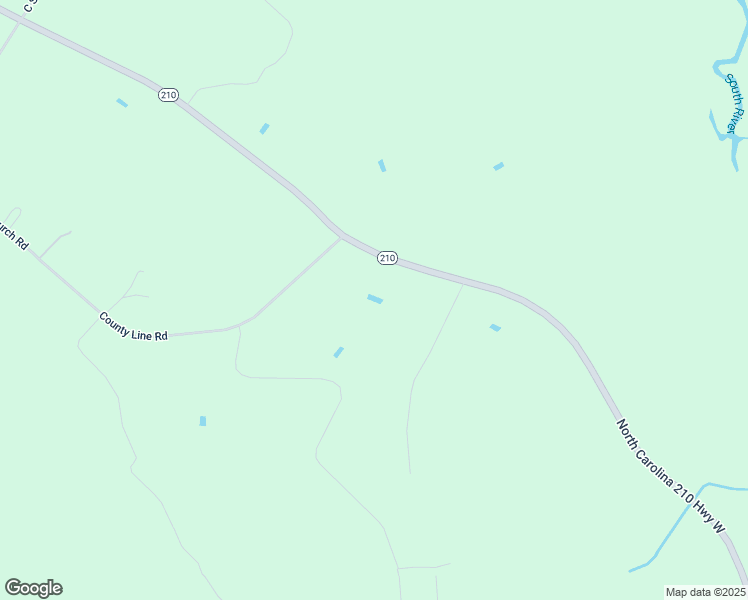 map of restaurants, bars, coffee shops, grocery stores, and more near North Carolina 210 in Kelly