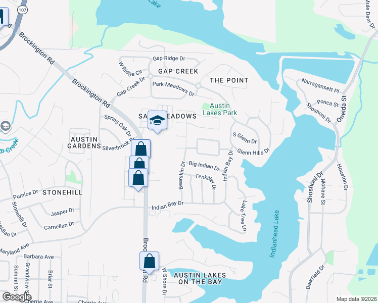 map of restaurants, bars, coffee shops, grocery stores, and more near 2404 Bearskin Drive in Sherwood