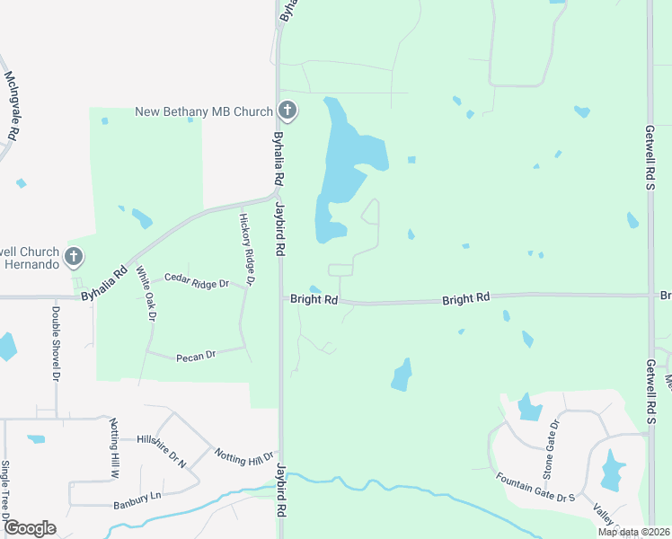 map of restaurants, bars, coffee shops, grocery stores, and more near 2154 Bright Road in Hernando