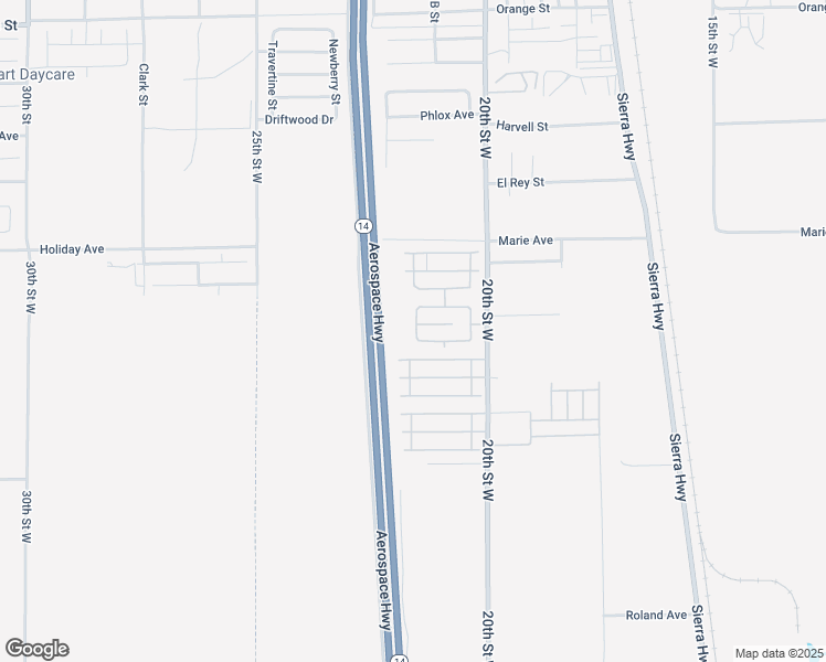 map of restaurants, bars, coffee shops, grocery stores, and more near 1729 Jamie Way in Rosamond