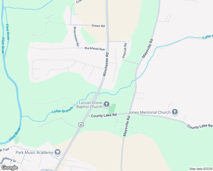 map of restaurants, bars, coffee shops, grocery stores, and more near 2626 Winchester Road in New Market