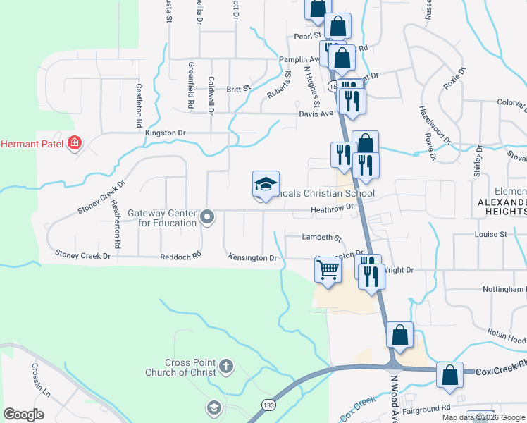 map of restaurants, bars, coffee shops, grocery stores, and more near 199 Charing Cross in Florence