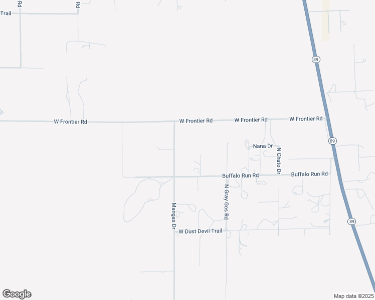 map of restaurants, bars, coffee shops, grocery stores, and more near 6825 North Mangas Drive in Chino Valley