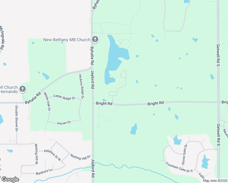 map of restaurants, bars, coffee shops, grocery stores, and more near 2154 Bright Road in Hernando