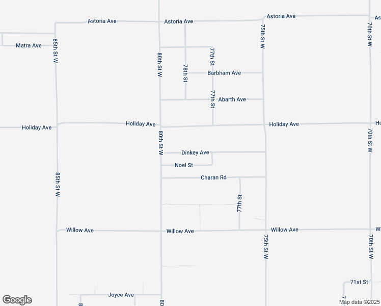 map of restaurants, bars, coffee shops, grocery stores, and more near Dinkey Avenue in Rosamond