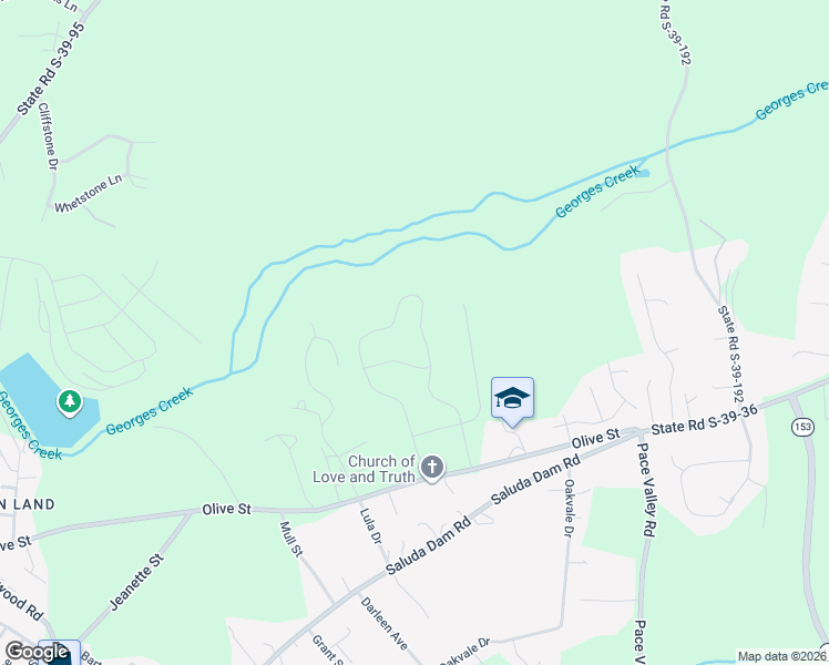 map of restaurants, bars, coffee shops, grocery stores, and more near Rooker Lane in Easley