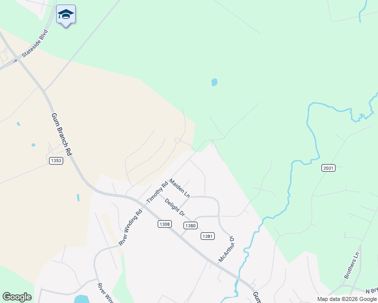 map of restaurants, bars, coffee shops, grocery stores, and more near 405 Timothy Road in Jacksonville