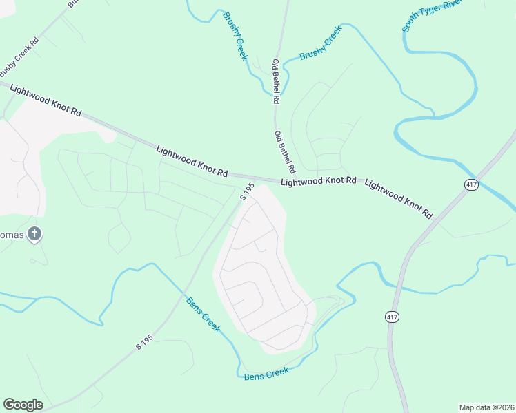 map of restaurants, bars, coffee shops, grocery stores, and more near 1990 South 195 in Woodruff