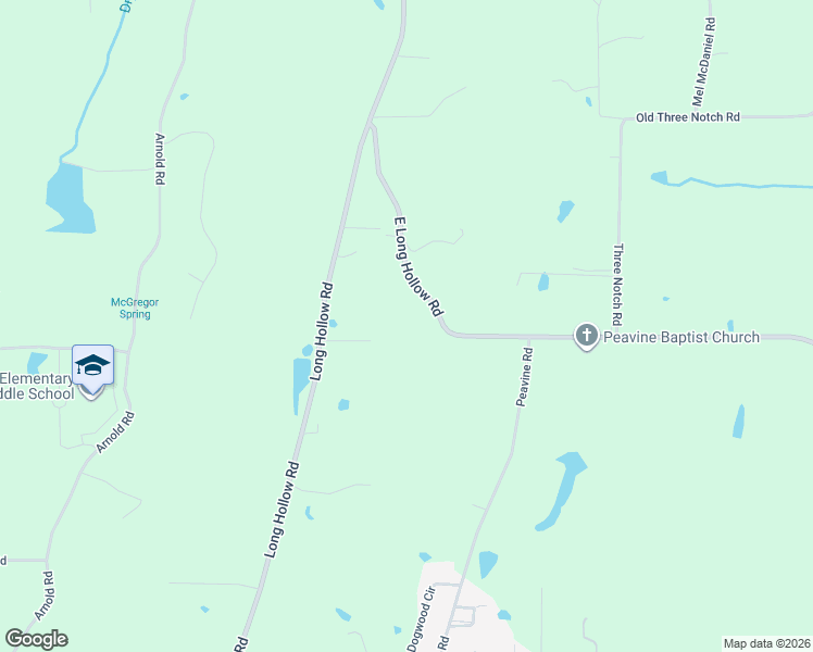 map of restaurants, bars, coffee shops, grocery stores, and more near 440 East Long Hollow Road in Rock Spring