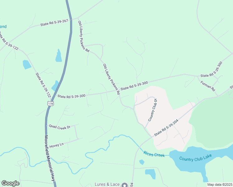 map of restaurants, bars, coffee shops, grocery stores, and more near 1005 State Road S-39-300 in Pickens