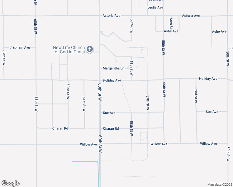 map of restaurants, bars, coffee shops, grocery stores, and more near 5830 Holiday Avenue in Rosamond