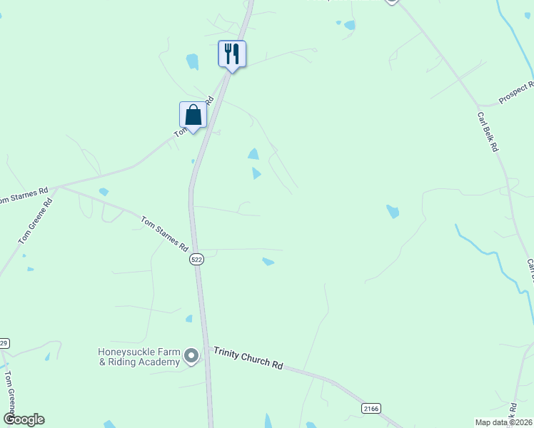 map of restaurants, bars, coffee shops, grocery stores, and more near 6405 South Rocky River Road in Monroe
