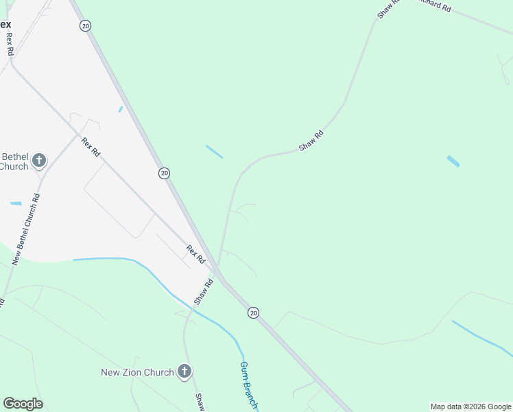map of restaurants, bars, coffee shops, grocery stores, and more near 1234 Shaw Road in Saint Pauls