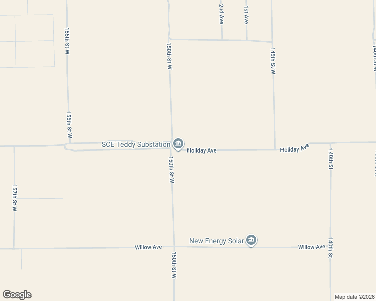 map of restaurants, bars, coffee shops, grocery stores, and more near 24800 Holiday Avenue in Rosamond