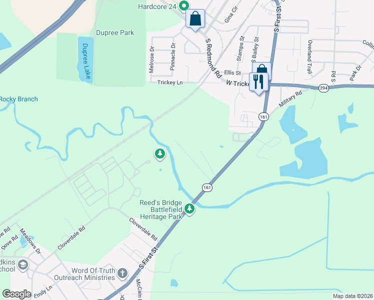 map of restaurants, bars, coffee shops, grocery stores, and more near 146 Dennis Lane in Jacksonville