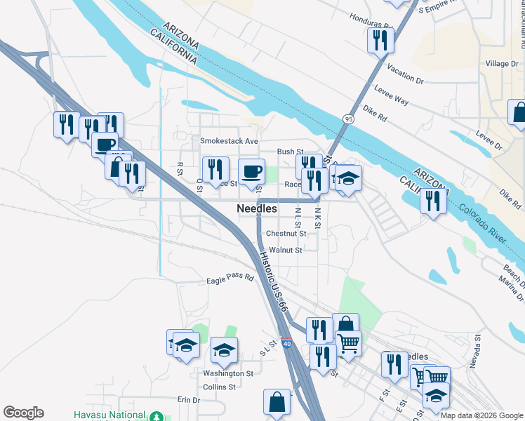 1714 West Broadway Street, Needles CA Walk Score
