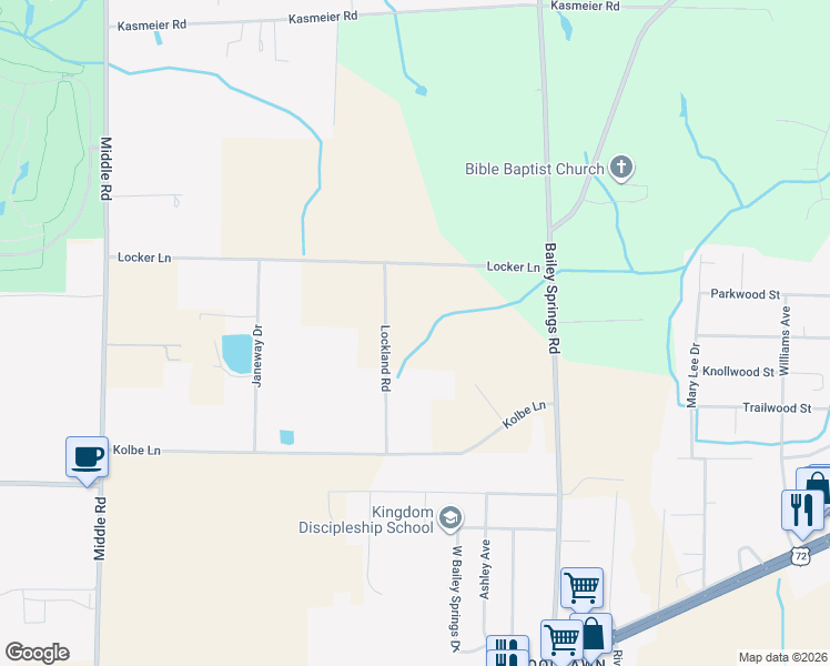 map of restaurants, bars, coffee shops, grocery stores, and more near 3622 Lockland Road in Florence